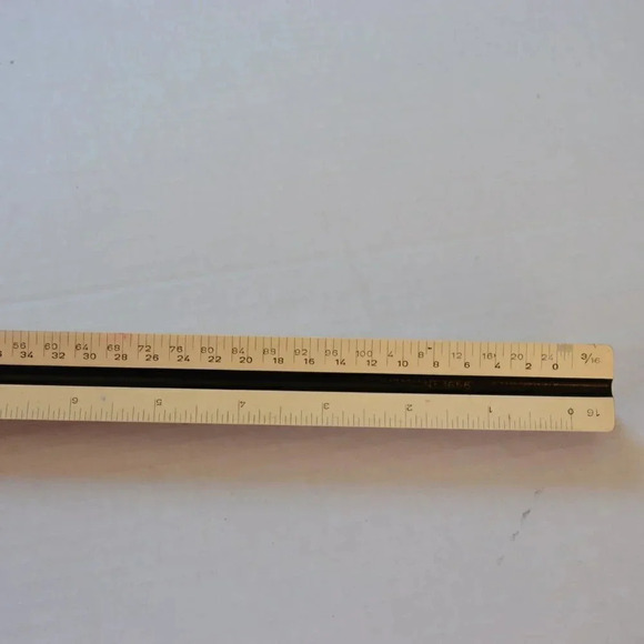 Vtg Hughes-Owen Triangular  Ruler - Picture 7 of 7